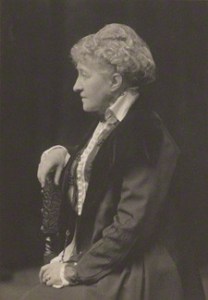 NPG Ax39227; Sarah Grand (Frances Elizabeth Bellenden McFall, nÈe Clarke) by Walter Stoneman, for James Russell & Sons