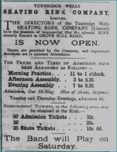 Skating Rink Courier Jan 5th 1876